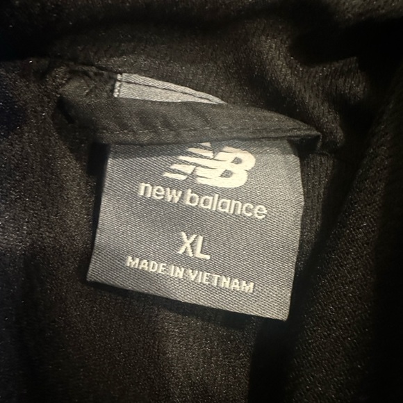 New Balance Mens Black & Blue Windbreaker Full Zip Jacket Size XL - Picture 6 of 8